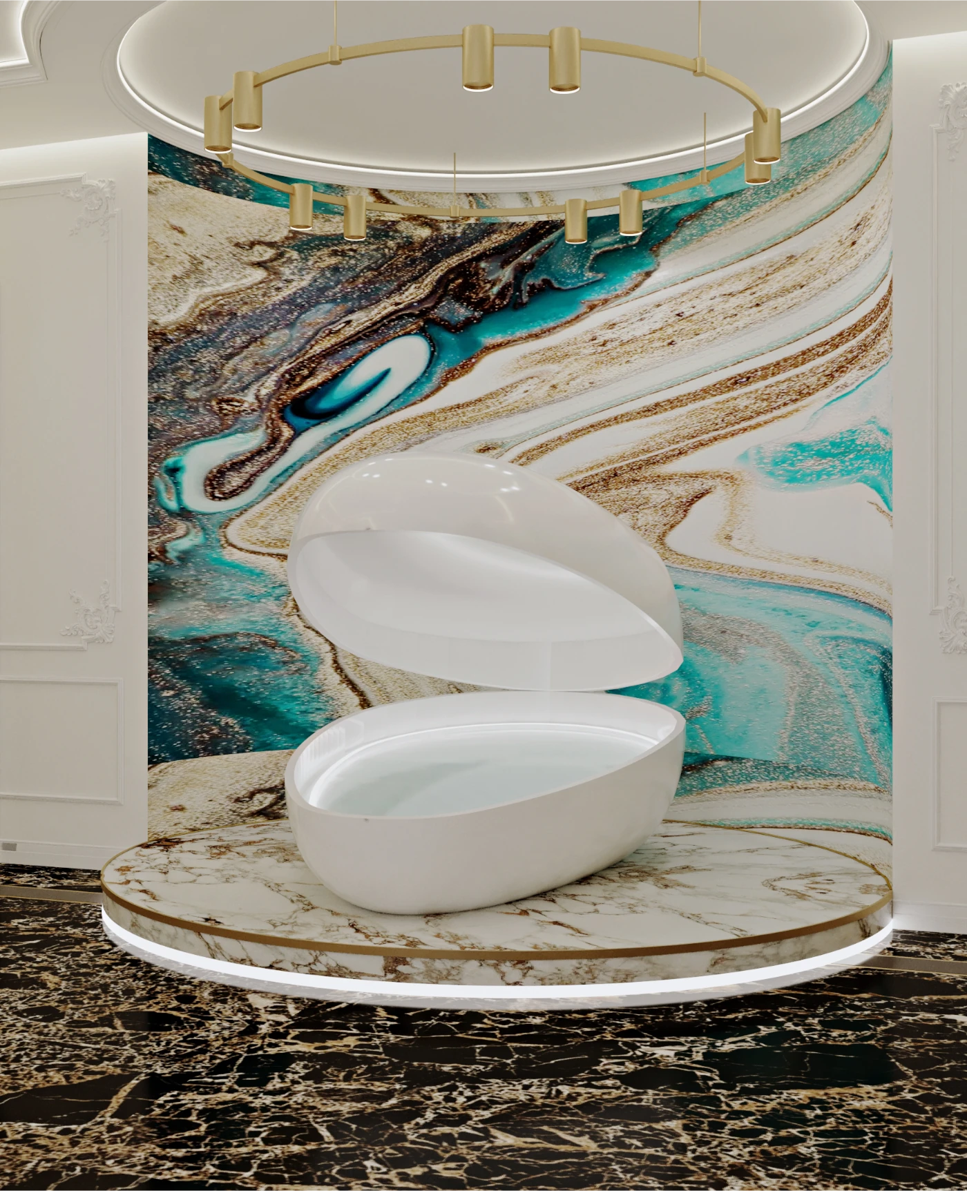 Design of the floatation capsule room - Archdesign studio YELHY